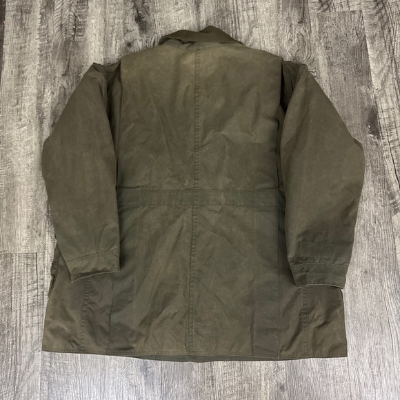 Filson Waxed Hunting Chore Jacket Made in USA Green - Picture 2 of 10